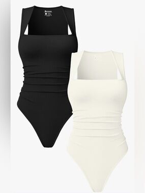 OQQ figure flattering bodysuits size XXL 3 in total